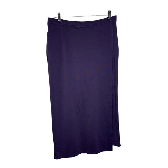 Betabrand Sassiest Pant Skirt Combo Deep Purple Stretchy Comfy Career Size XL - Picture 3 of 11